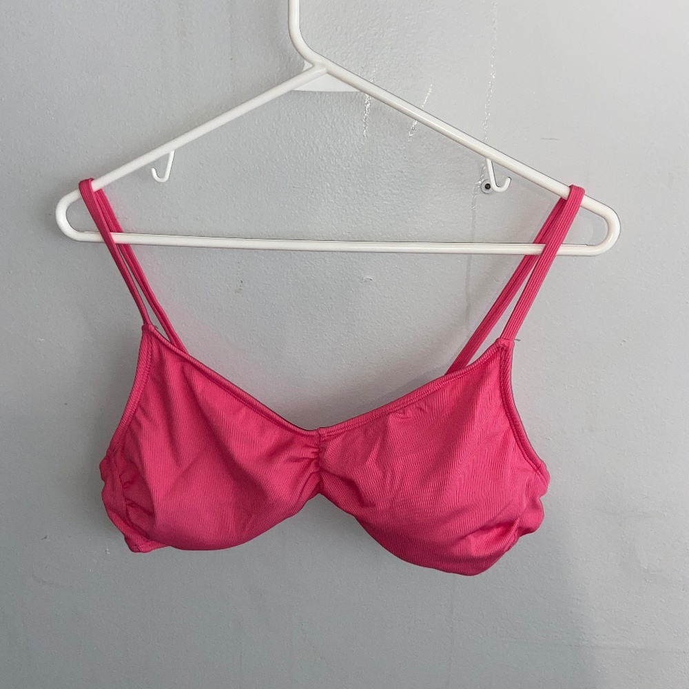 hot pink bikini top